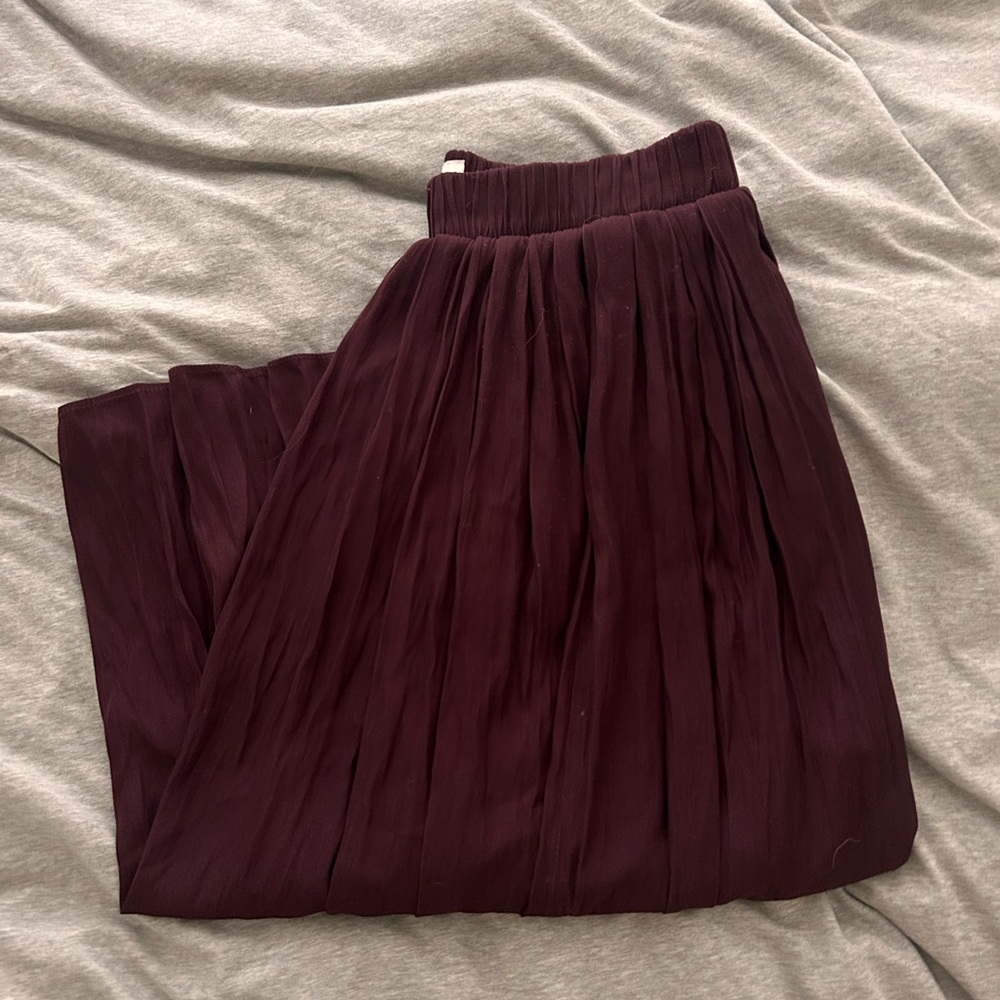Wilfred Midi Ruffled Purple Skirt